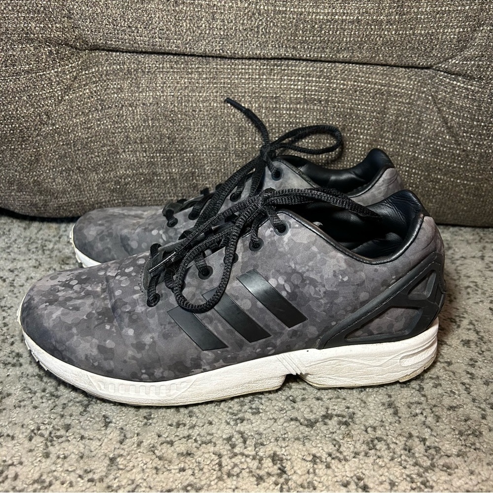 Adidas White Mountaineering Gray Zx Flux Running Shoes Size 8